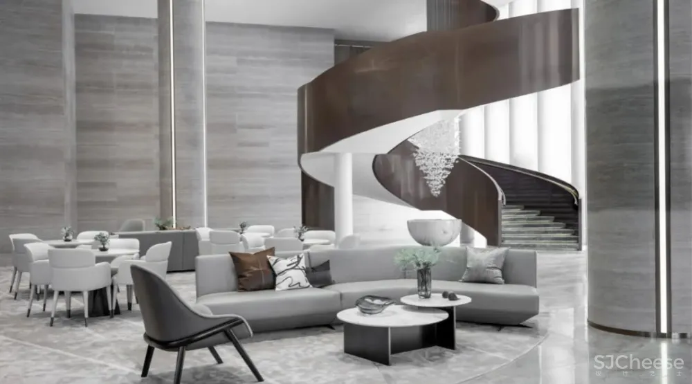 几朵设计 曲线悠游处,光影照花筑