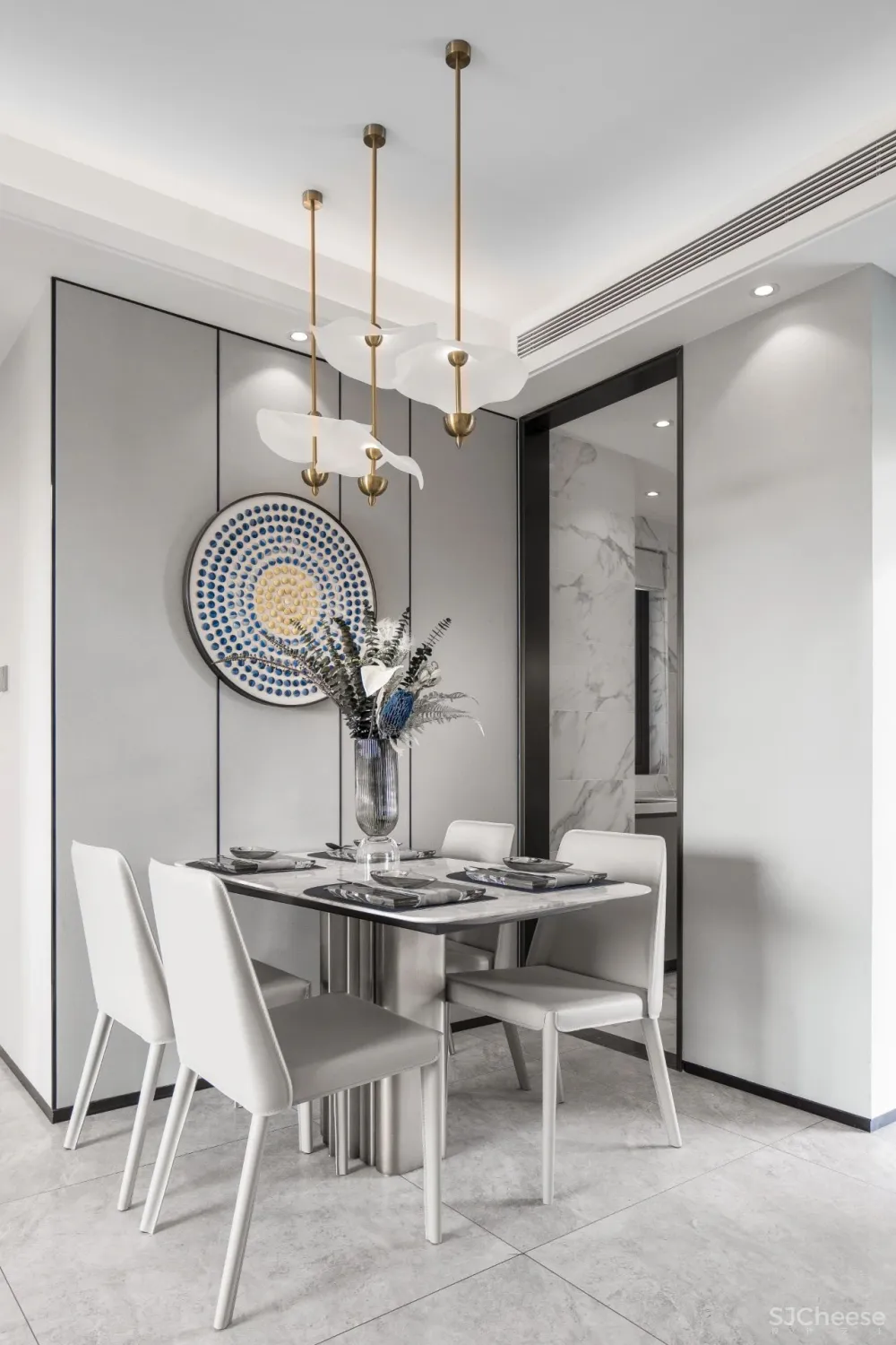 57㎡现代简约,温馨优雅的质感,让小户型也档次自然