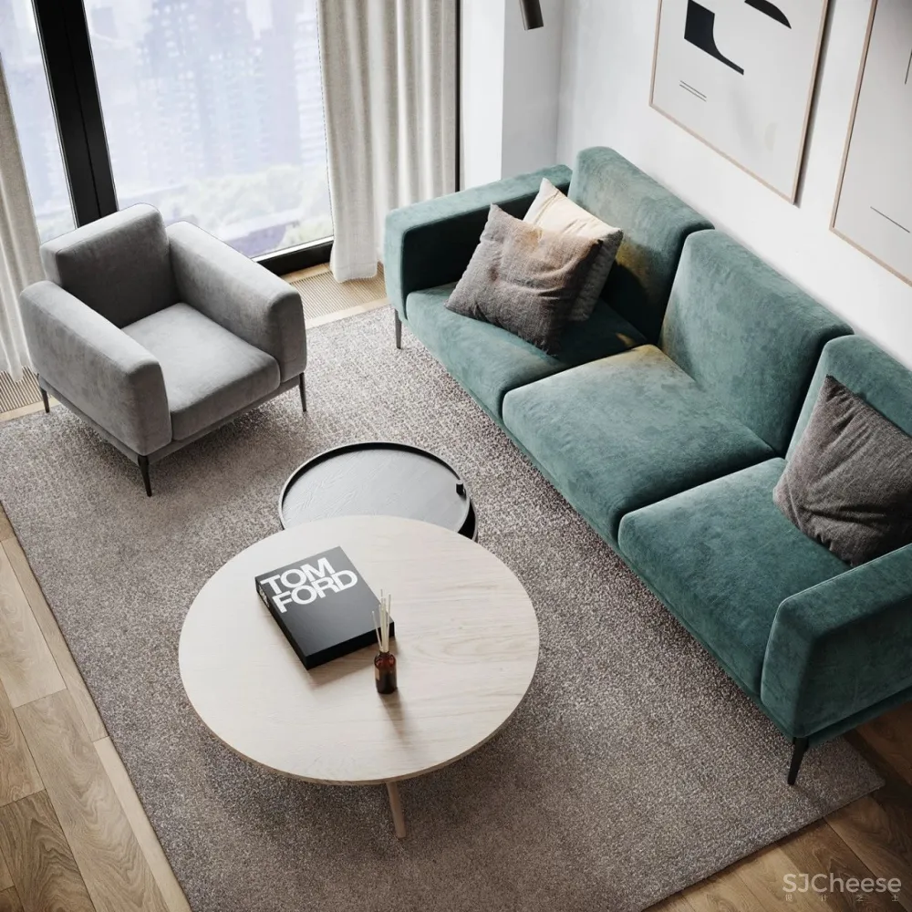 88㎡现代素雅,简单的,更有范!