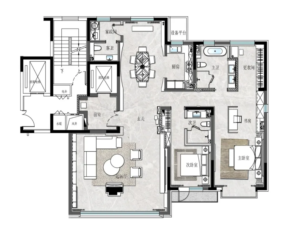 180㎡精奢大平层，超越别墅的精致典雅！