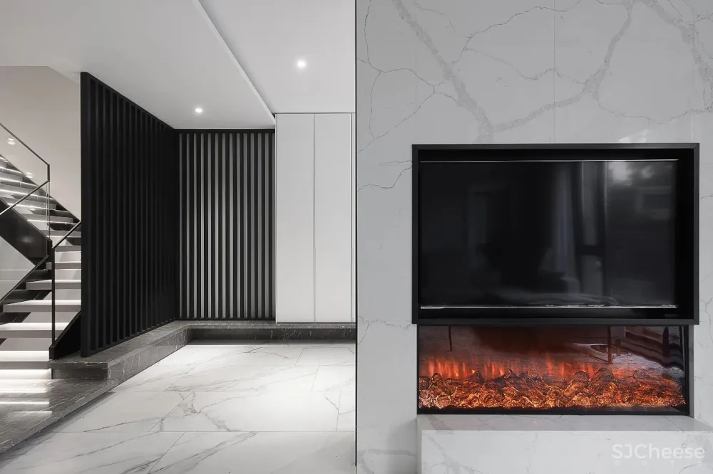 互动社交厅 大尺度起居套间,减压治愈的家 赫设计