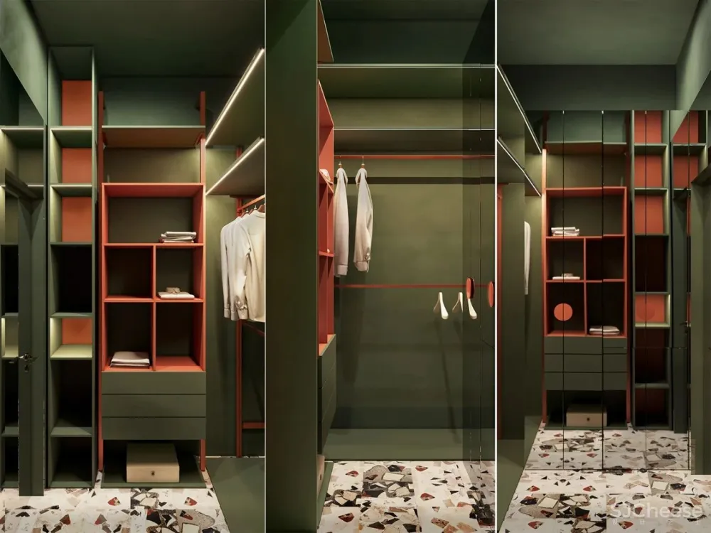 一室户小公寓,用色彩与材料搭配出时髦感!