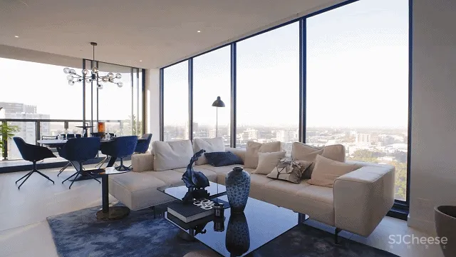 大尺度22米高人工瀑布 顶层无边泳池 生态豪宅新玩法