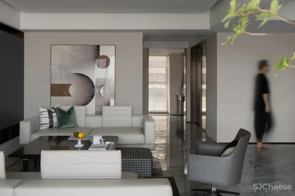 忱意设计:260㎡ 意式极简风叠墅,还原设计本真