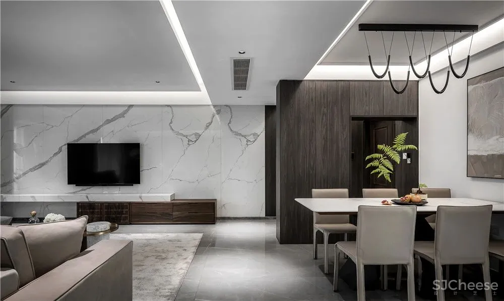 300㎡现代风大宅,下沉式庭院太棒了!