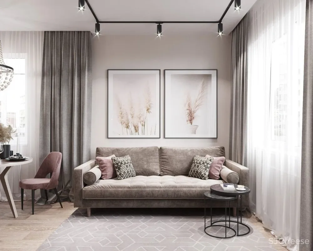 灰粉 金色,轻奢迷人!