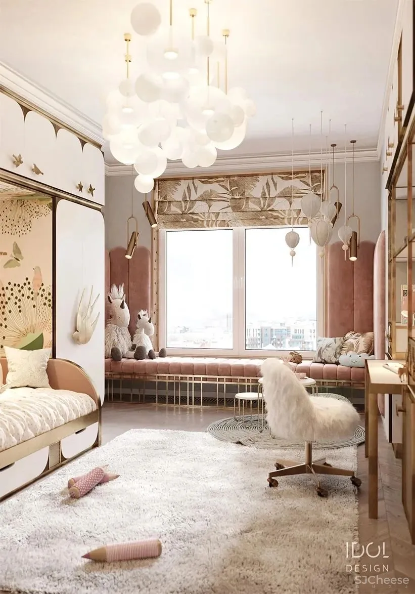 122m²轻奢私宅,红与黑,竞芳菲