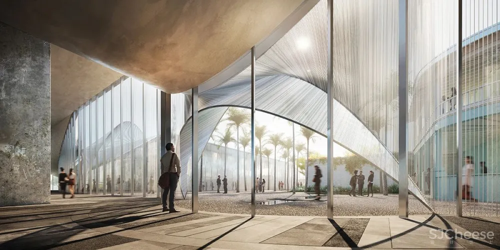 耗资 7 亿的剧院设计，蒸汽弯曲的实木栏杆，真是「费工费料」