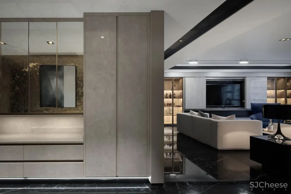 轻奢雅灰美宅:转了半个地球的沪上业主直言,好的地方还是家