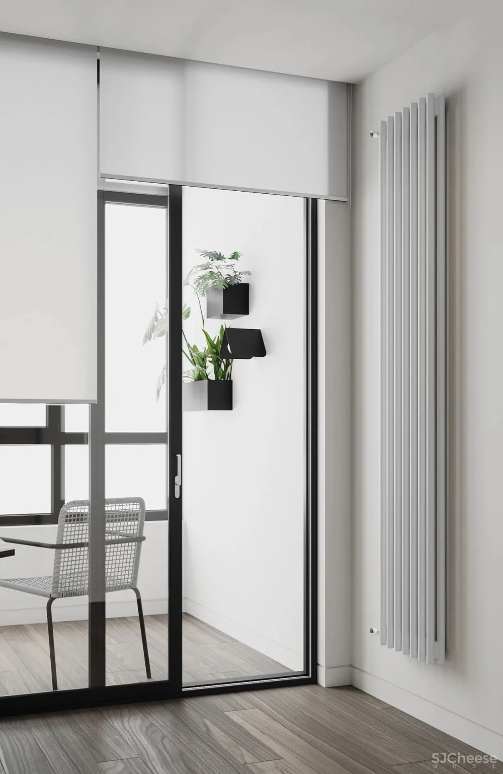 80㎡ 的极简公寓,原木与大白墙构成的舒适空间