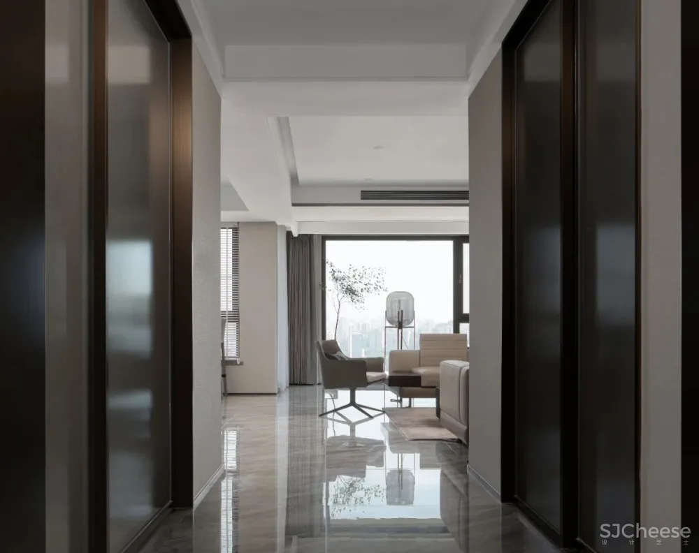 忱意设计:260㎡ 意式极简风叠墅,还原设计本真