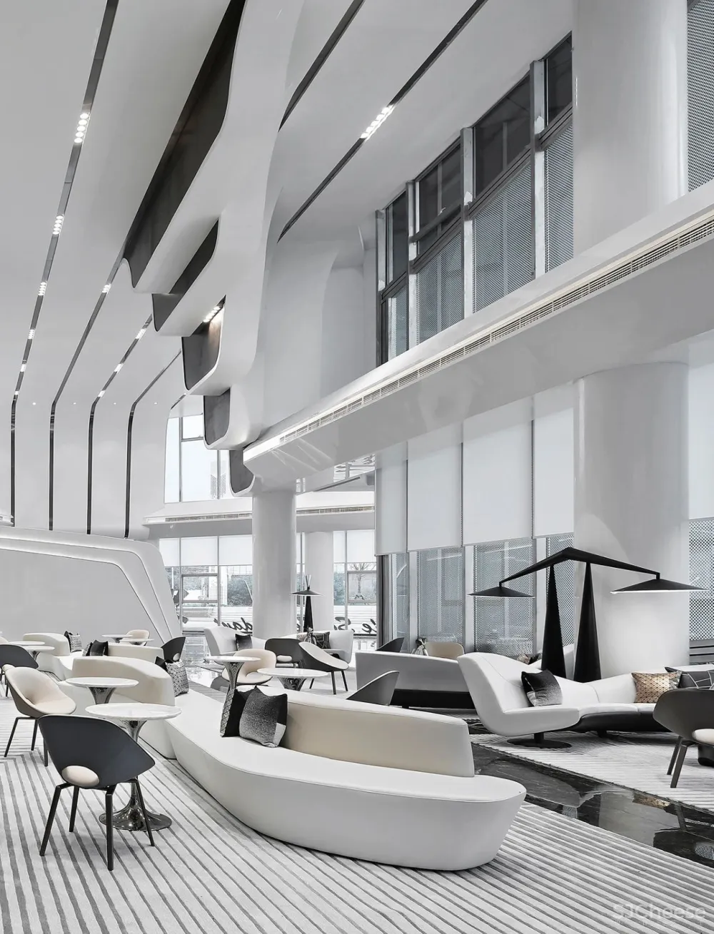 天鼓设计:线条的韵律,极简空间的秩序美学