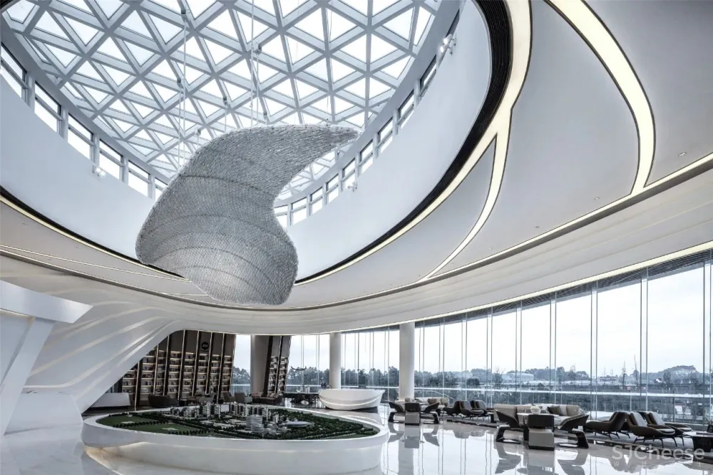 达观设计：纯净极简，行云流水间勾勒空间大美！