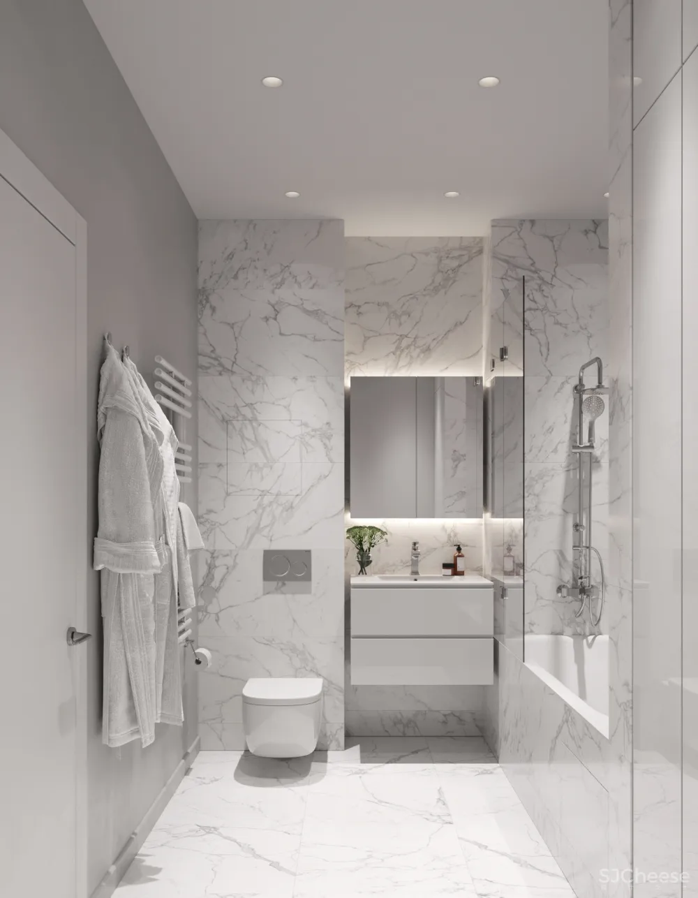 62㎡现代公寓,用线条衬托高级感