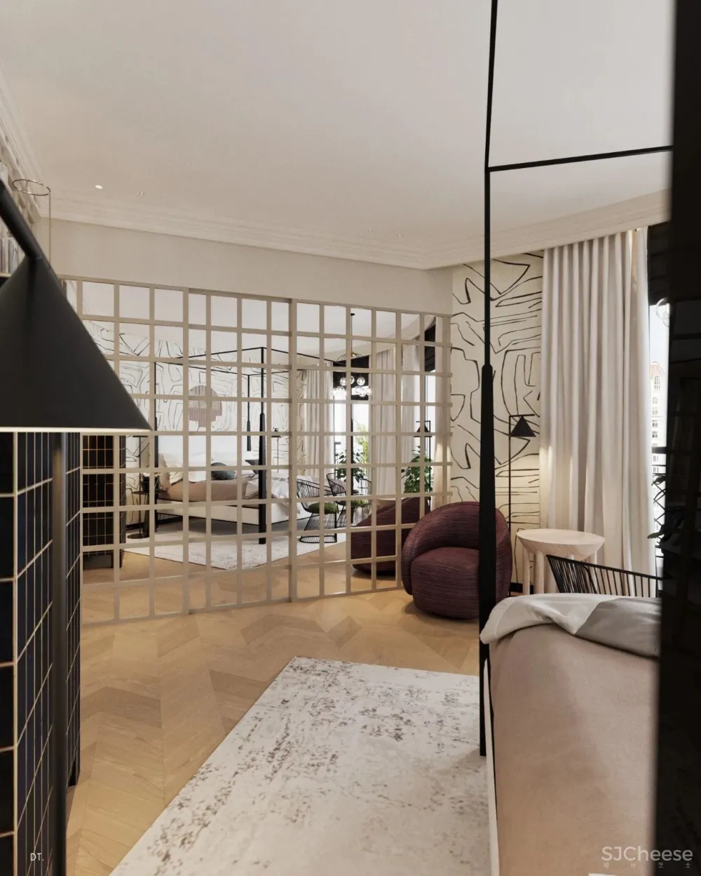 轻奢之美 丨一个空间,两个方案