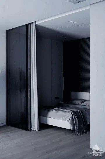 一室户小公寓,从玄关到卧室每个空间都很有设计感!