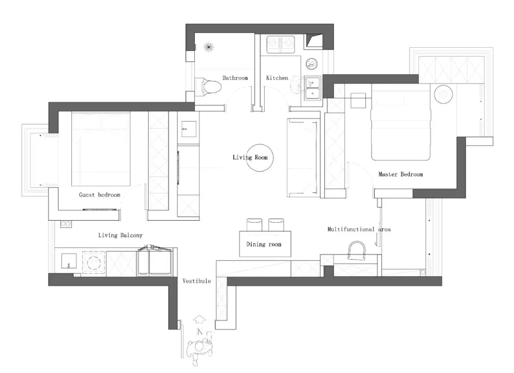黑白灰，极具视觉张力的极简格调 予以设计