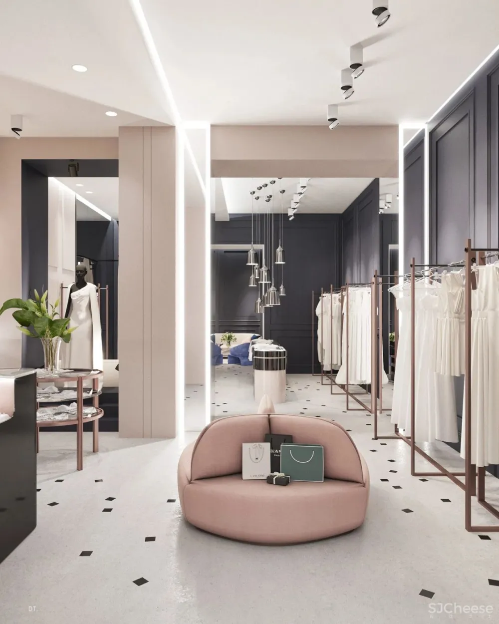 轻奢之美 丨一个空间,两个方案