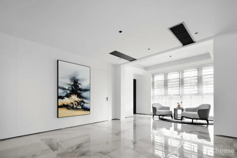 设计师丁捷:270㎡现代极简大宅,繁华之中的静谧空间