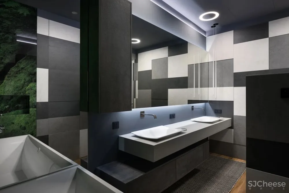 310㎡水泥灰 原木,质朴舒适!