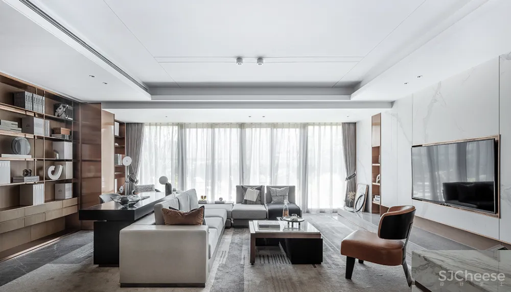 287㎡现代风格住宅,集居住、工作、休闲为一体住宅