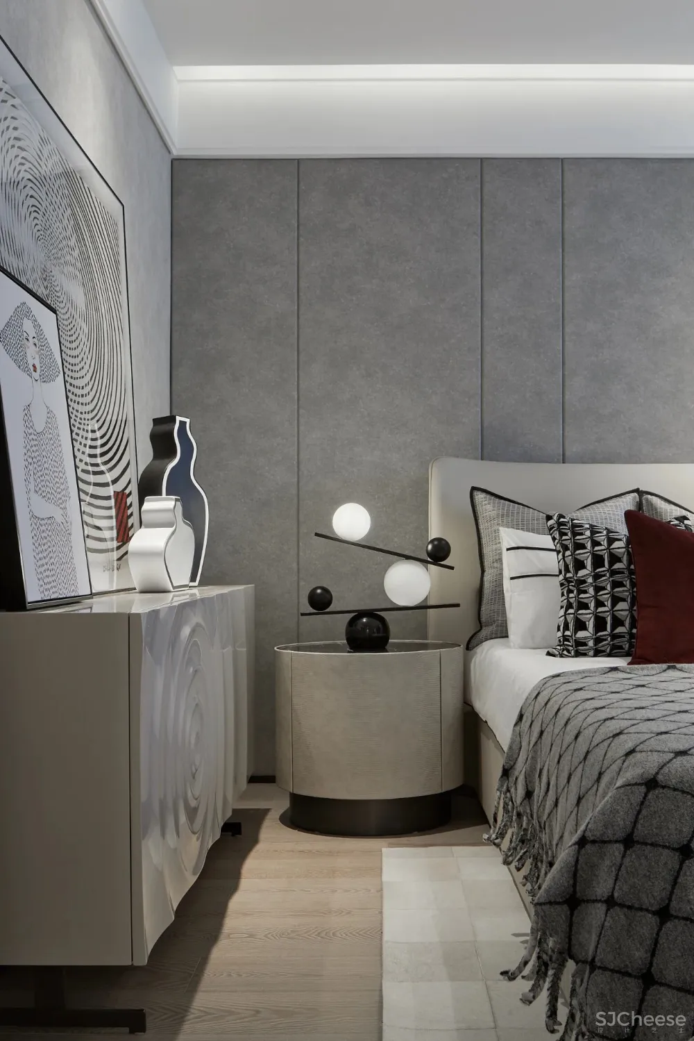 色彩与材质的艺术,现代摩登气息的一方天地 忱意设计