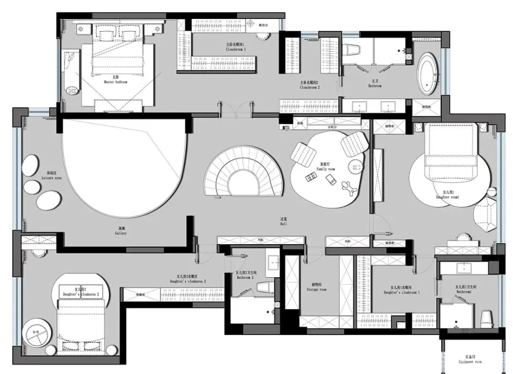 STUDIO Y余颢凌设计丨成都复式大宅设计,优雅知性的自然温情