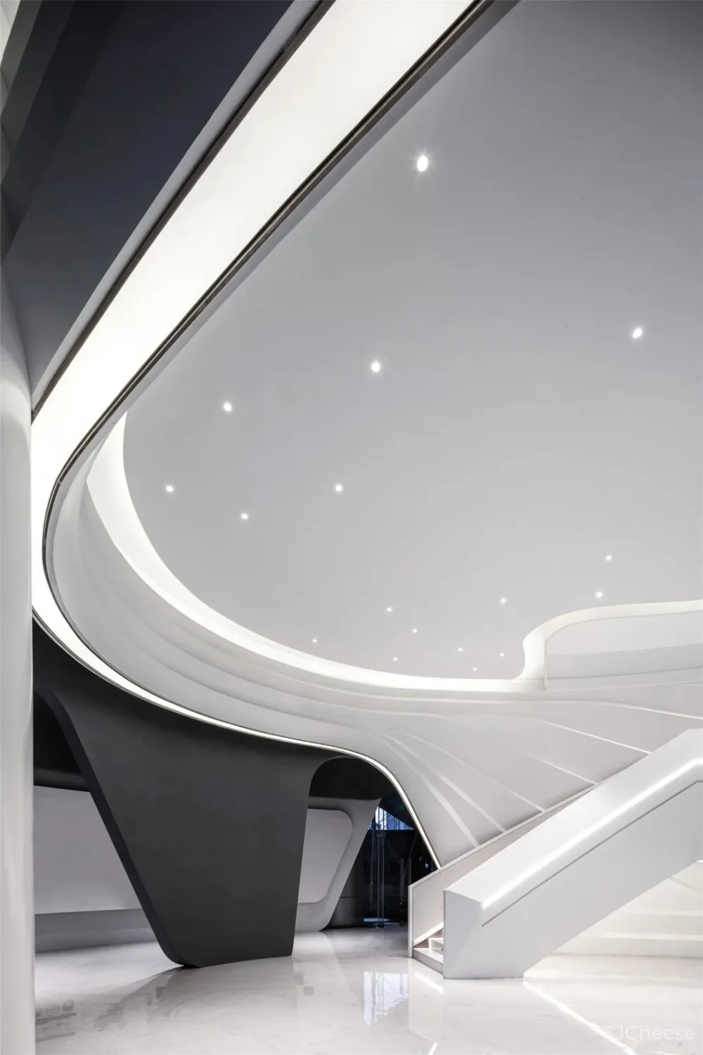 达观设计：纯净极简，行云流水间勾勒空间大美！