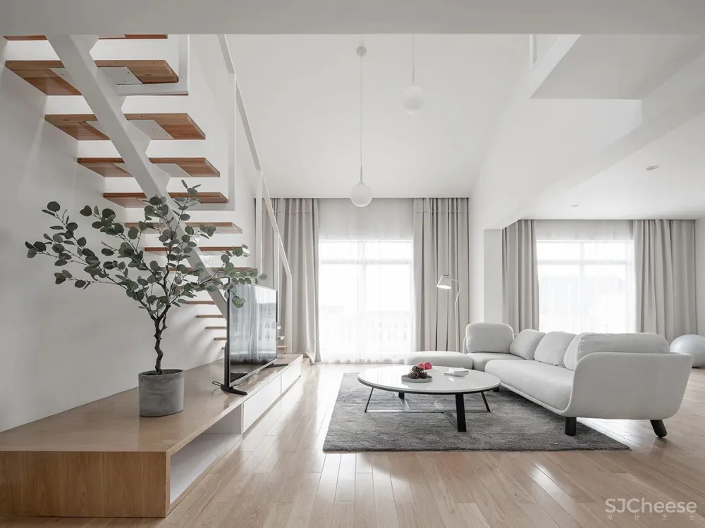 浙江半空间住宅:探索空间的自由性互动性│几言设计