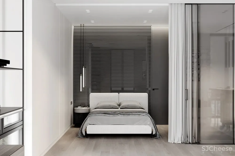 一室户小公寓,从玄关到卧室每个空间都很有设计感!