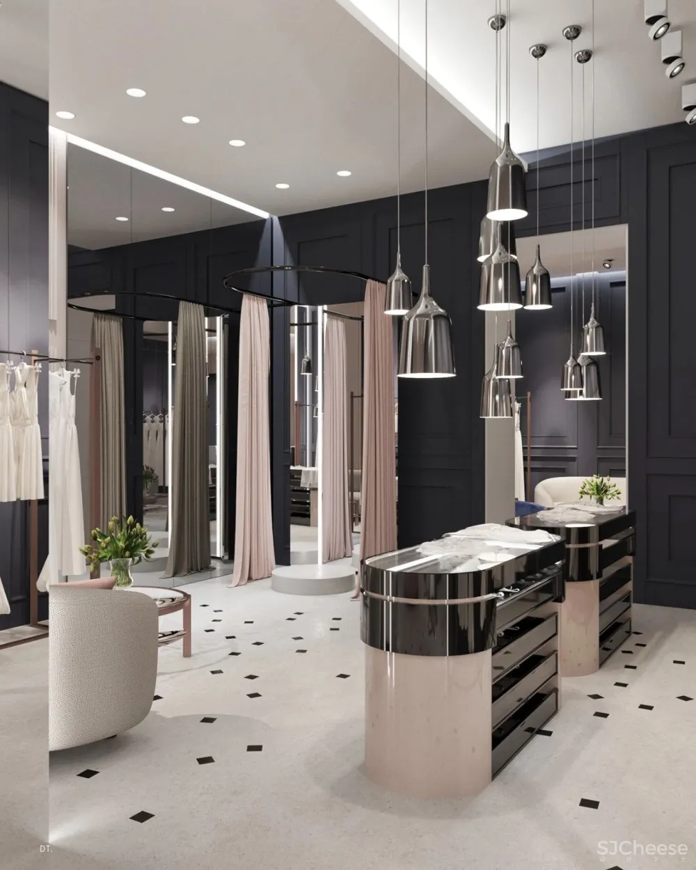 轻奢之美 丨一个空间,两个方案