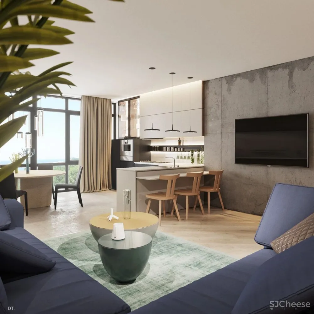 轻奢之美 丨一个空间,两个方案