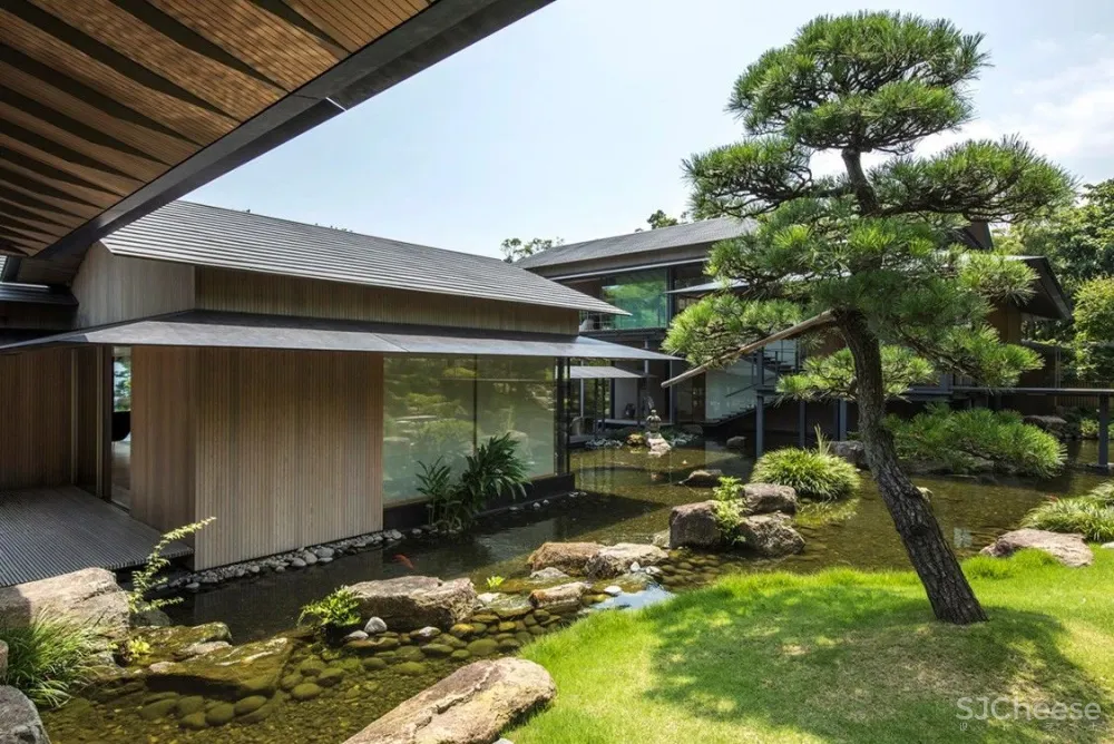 占地5300㎡的东京别墅—宁静舒意的“水樱桃房子” 隈研吾