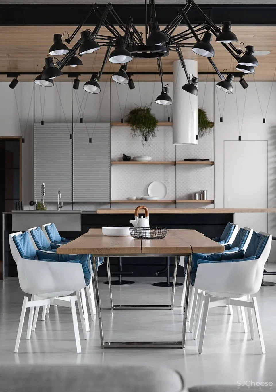 310㎡水泥灰 原木,质朴舒适!