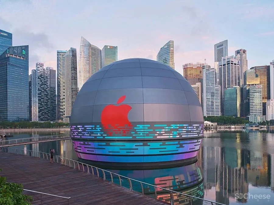福斯特新设计：apple新店铺—— 全玻璃穹顶结构