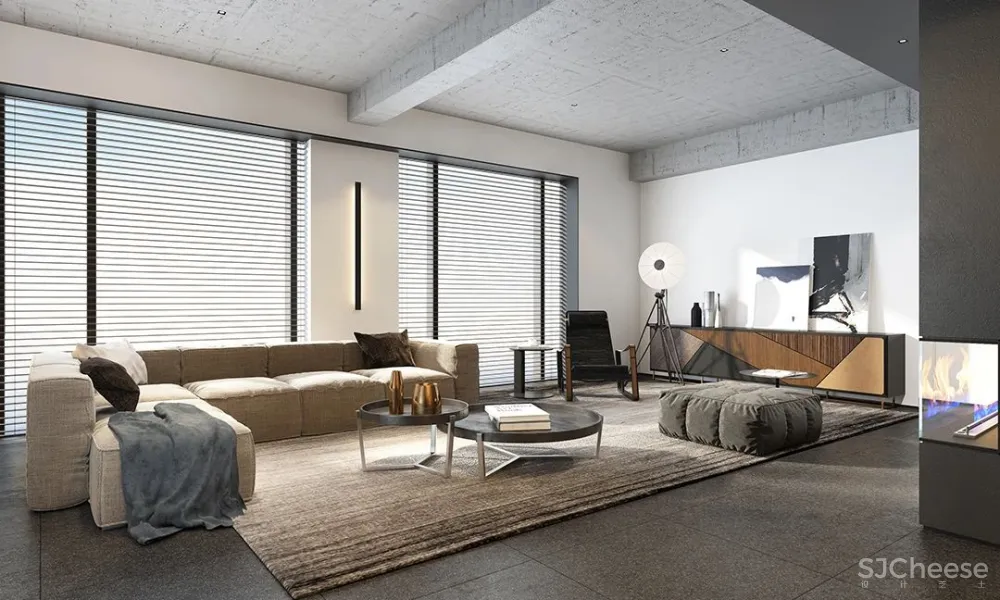 方磊 上海 555 m² 黄浦江畔顶层复式,大道至简,安静优雅!