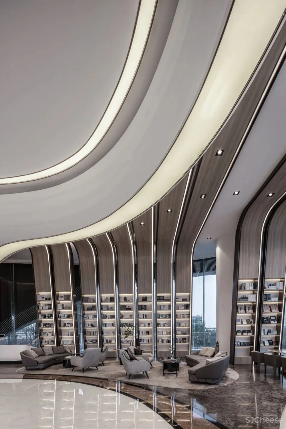 达观设计：纯净极简，行云流水间勾勒空间大美！