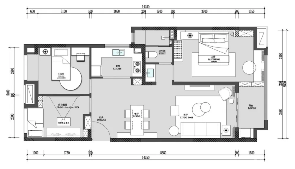 用保持童真的心态,天马行空与烂漫不羁写意空间的美。