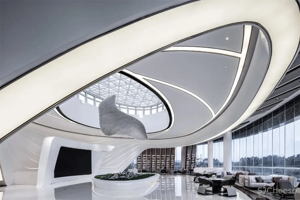 达观设计：纯净极简，行云流水间勾勒空间大美！