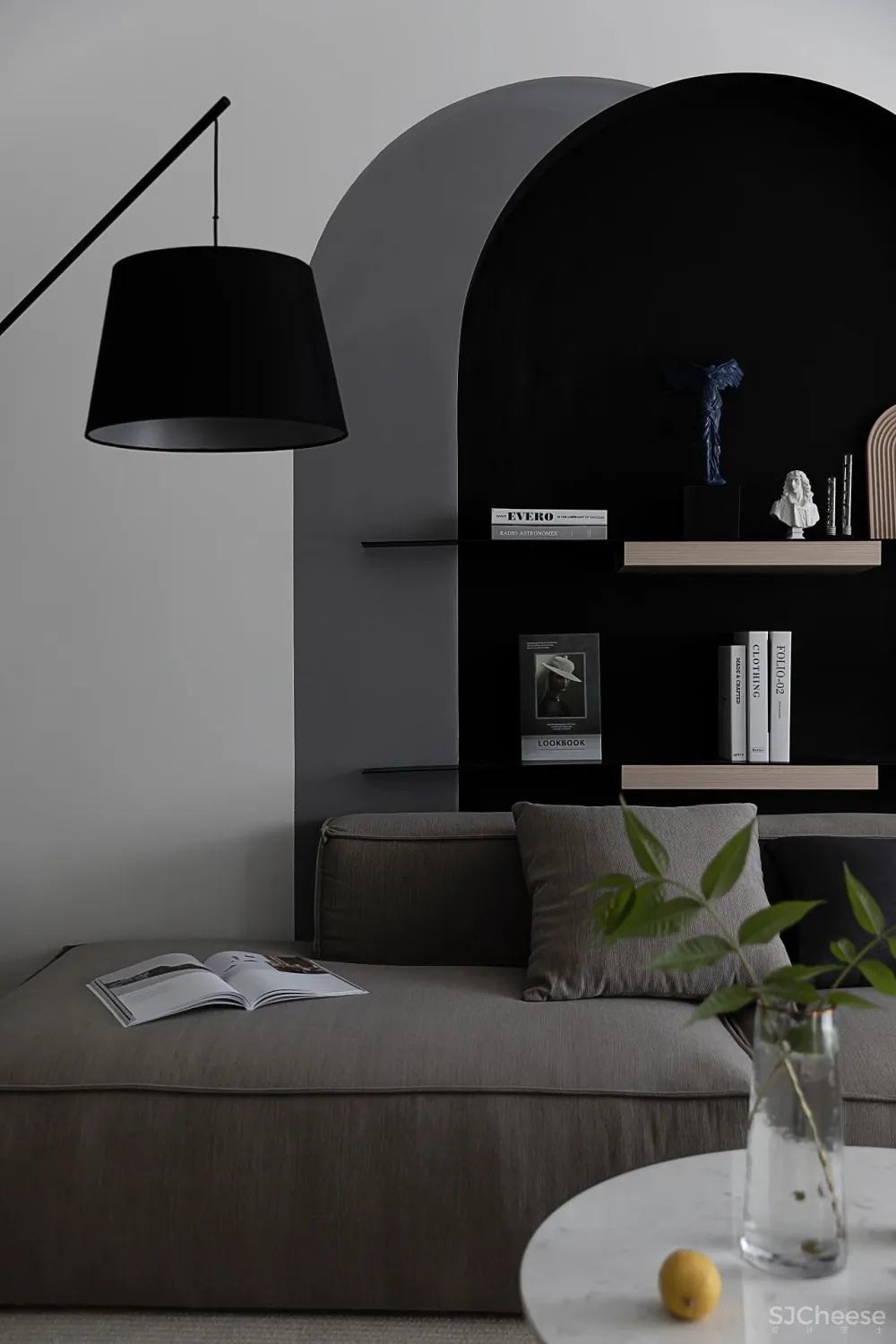 极致黑白 温润原木!