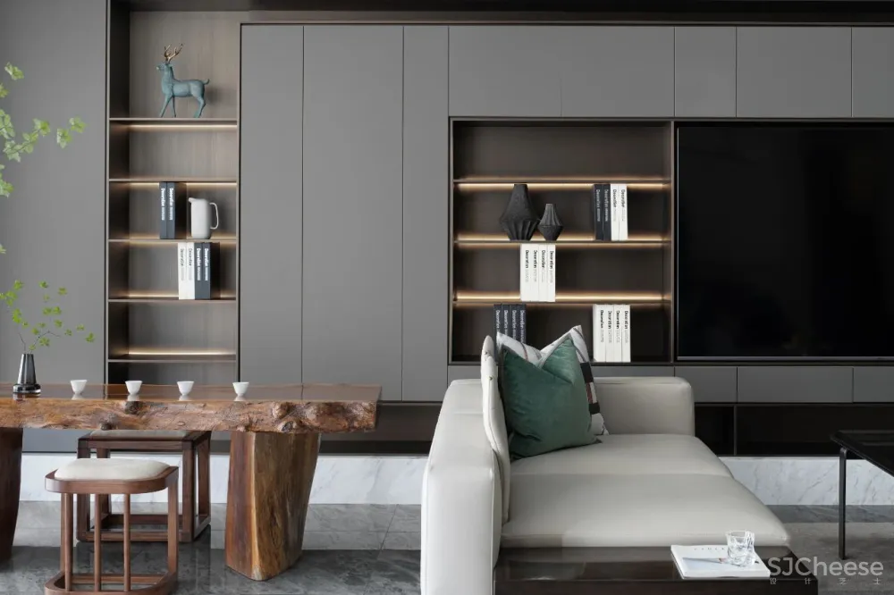 忱意设计:260㎡ 意式极简风叠墅,还原设计本真