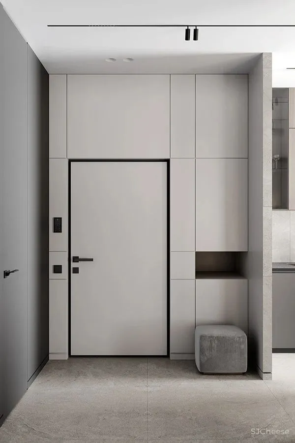 一室户小公寓,从玄关到卧室每个空间都很有设计感!