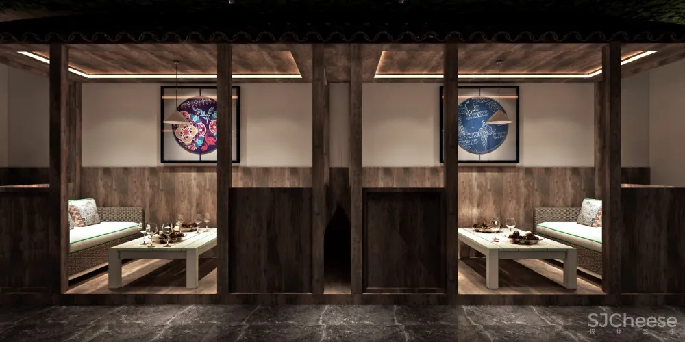 苗寨酒馆“浪酒闲茶”西江店 金戈设计