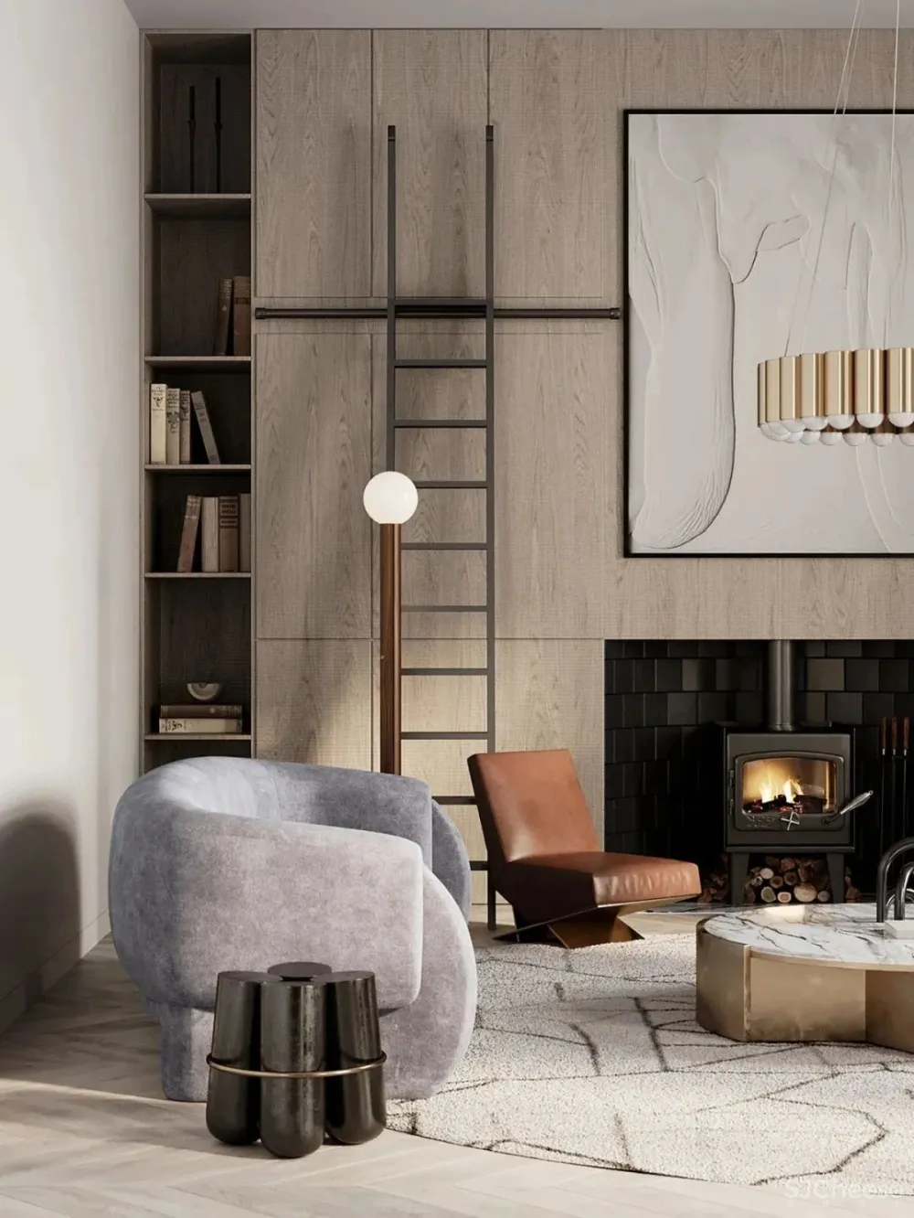 温暖原木色,色彩与纹理和谐交融!