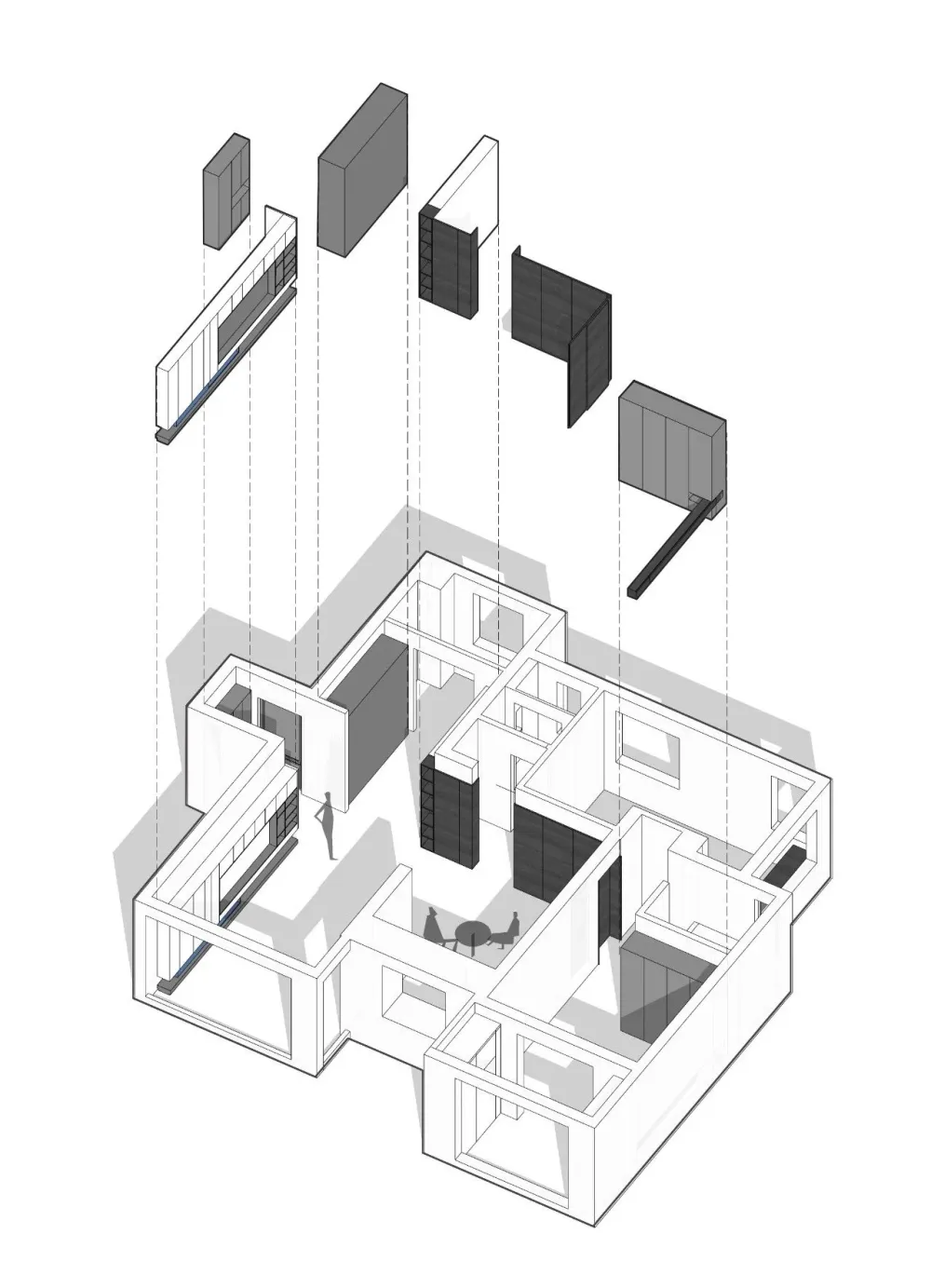 黑与白、木与石,空间的拓展与延伸 云行设计