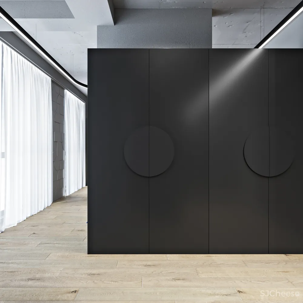 102㎡ 高级黑,墙面这么拼房间更显高