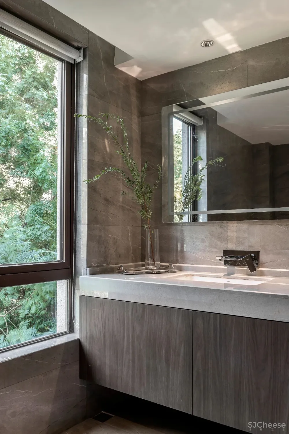 300㎡现代风大宅,下沉式庭院太棒了!