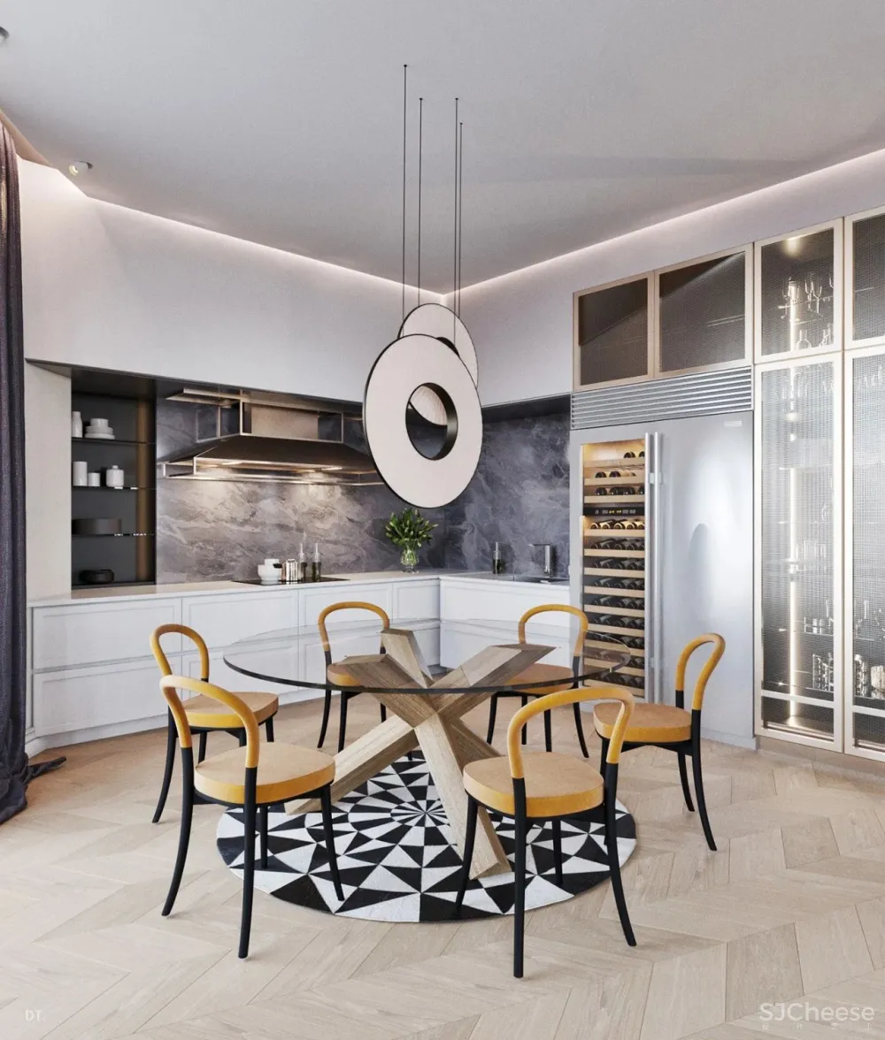 轻奢之美 丨一个空间,两个方案