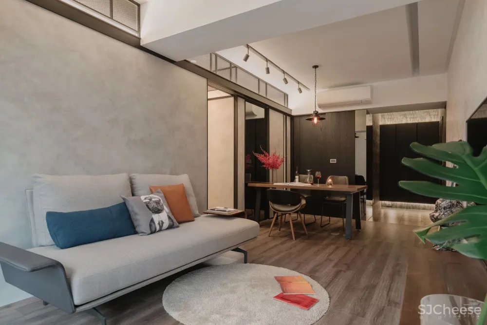 工业风灰调公寓，自由弹性空间