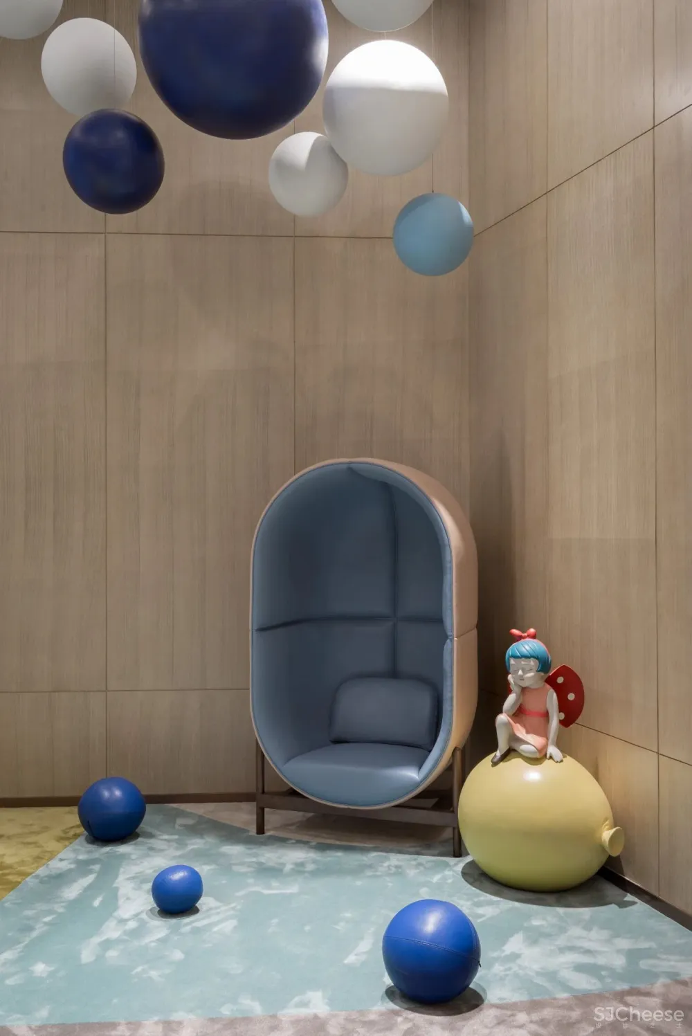 几朵设计 曲线悠游处,光影照花筑